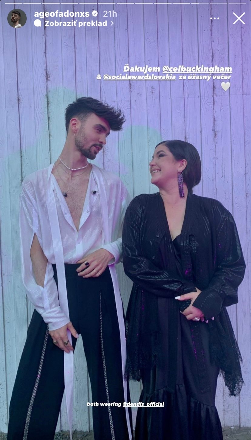 Spevák Adam Pavlovčin a speváčka Celeste Buckingham. 
