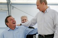 Władimir Putin i Gerhard Schroeder