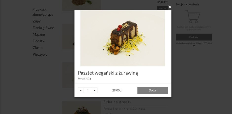 Pasztet wegański z żurawiną w ofercie Mateusza Gesslera