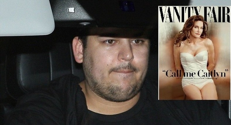 Rob Kardashian reacts to Caitlyn Jenner's Vanity fair cover