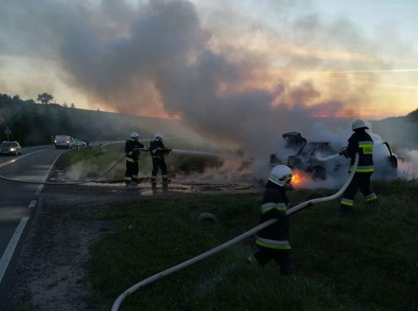 Pożar samochodu