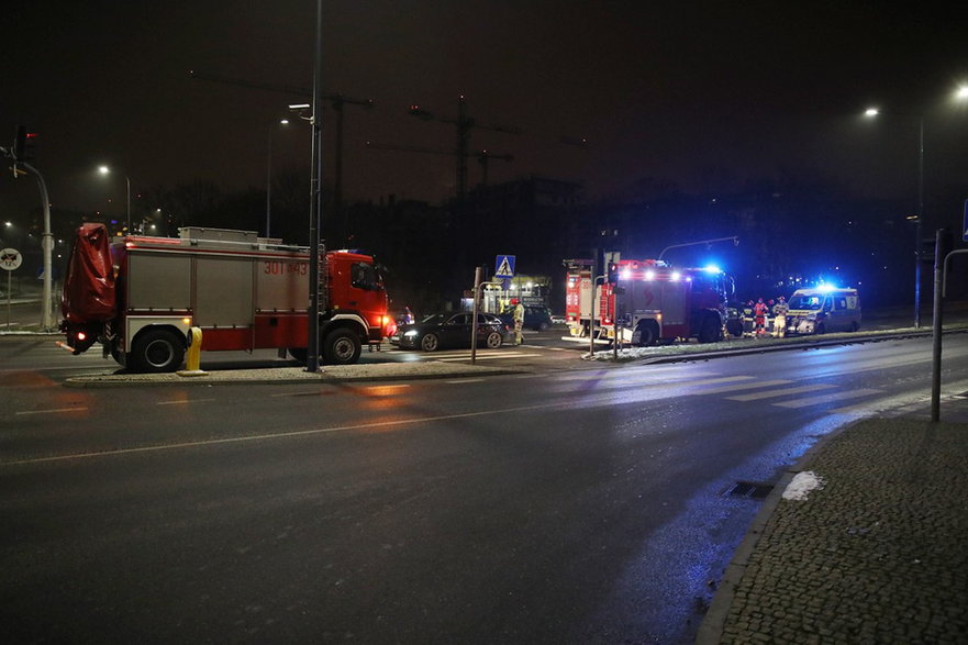 Pijany kierowca spowodował kolizję na ważnym skrzyżowaniu w Olsztynie