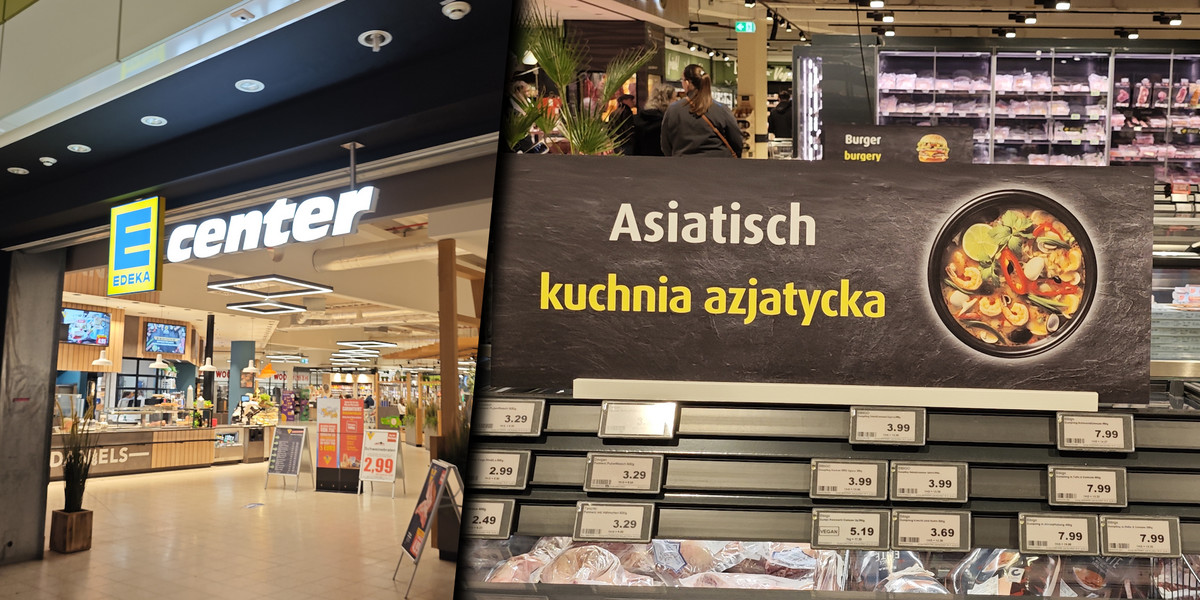 Supermarket Edeka Center w Schwedt jest odwiedzany przez tłumy Polaków.