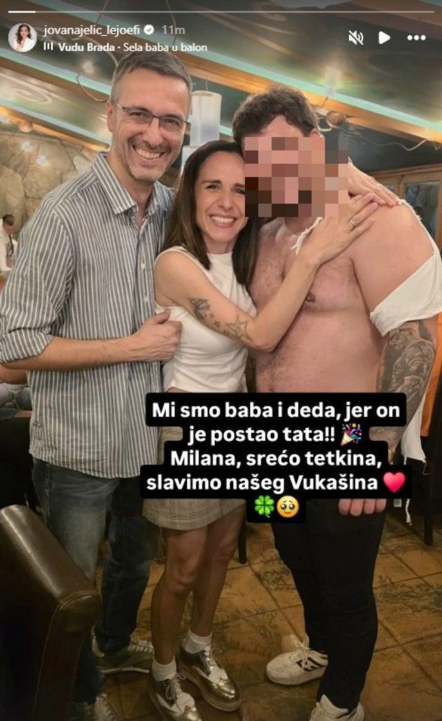 Vladimir i Jovana Jelić (Foto: Instagram/jovanajelic_lejoefi)