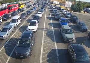 Gužve na graničnom prelazu Preševo u smeru iz Srbije
