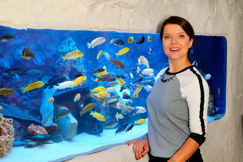 Joasia Jabłczyńska na otwarciu oceanarium