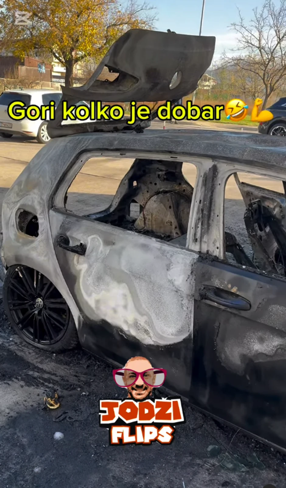Zapaljen Jodžirov automobil