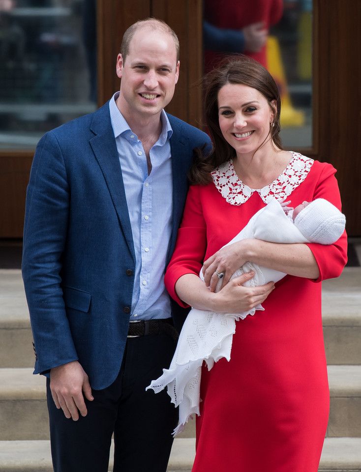 Księżna Kate i książę William, szpital św. Marii, 2018 r.