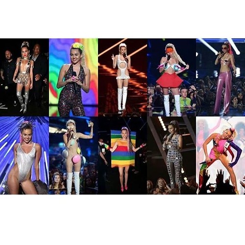 Szokujące kreacje Miley Cyrus Miley Cyrus na gali MTV Video Music Awards 2015