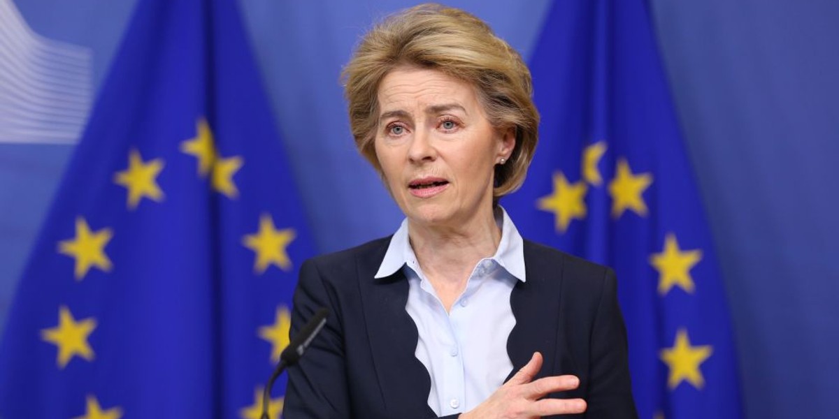 Ursula von der Leyen, przewodnicząca Komisji Europejskiej.