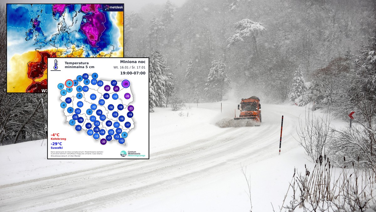 Polskę zaatakował siarczysty mróz. Nawet -29 st. C! Co dalej?