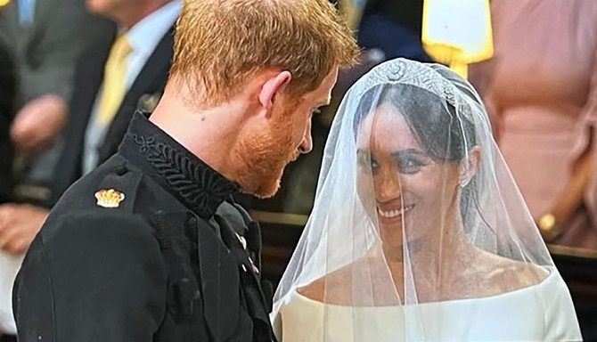 Megan Markl i princ Hari na venčanju