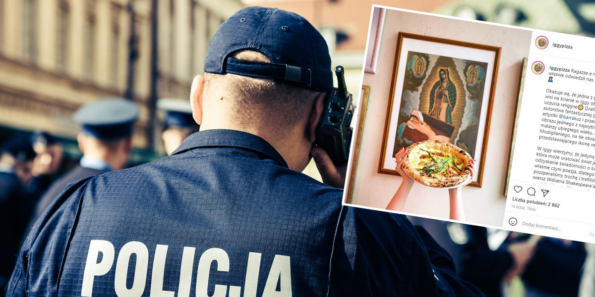 Iggy Pizza we Wrocławiu. Policja w pizzerii przez obrazę uczuć religijnych