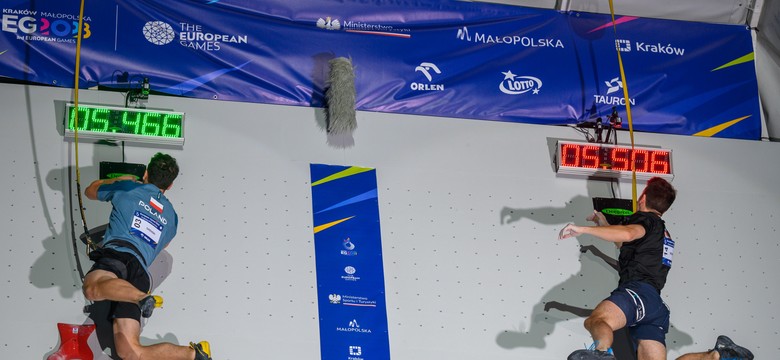 Igrzyska Europejskie. Brązowy medal Dzieńskiego we wspinaczce sportowej na czas