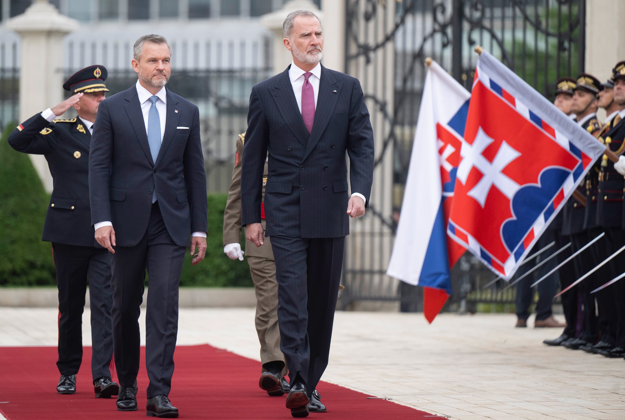 Prezident SR Peter Pellegrini privítal v Prezidentskom paláci španielskeho kráľa Filipa VI.
