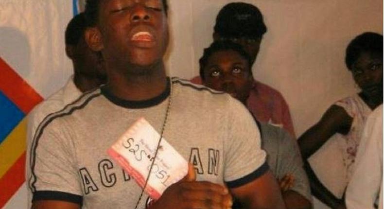 Throwback picture of Timaya at an audition 