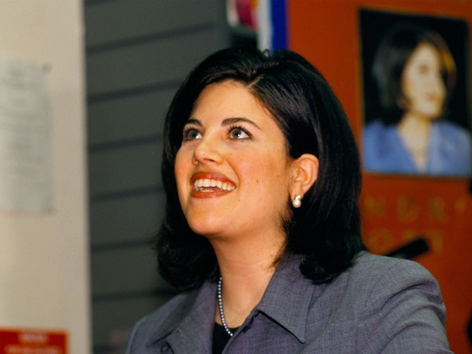 Monika Levinski 1990. godine