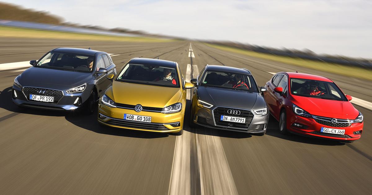 Volkswagen Golf kontra Opel Astra, Audi A3 i Hyundai i30