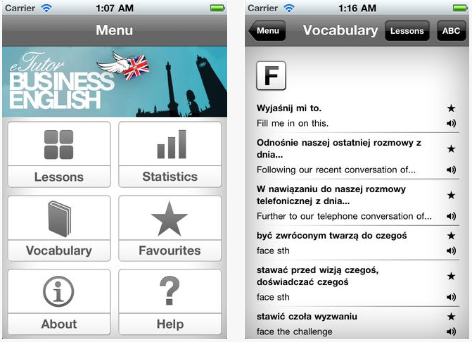 eTutor to darmowa aplikacja umożliwiająca zdalną naukę języka angielskiego i niemieckiego. Aplikacja jest darmowa, wymaga jedynie rejestracji na platformie eTutor.pl. Znajdziemy tutaj kilka przydatnych narzędzi do nauk m.in. moduł powtórek, dialogów oraz słownik. Aplikacja daje możliwość nauki słówek w trybie offline, jak i online.