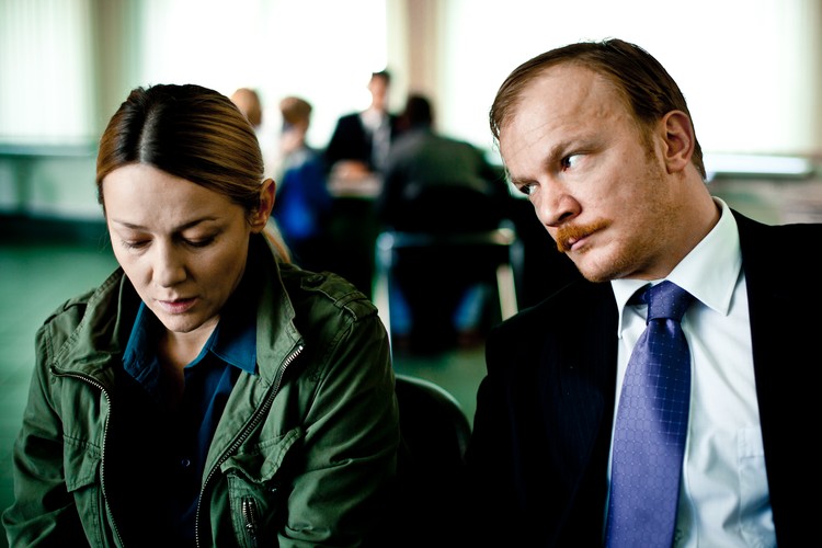 Katarzyna Kwiatkowska i Eryk Lubos w filmie 'Dzień Kobiet'