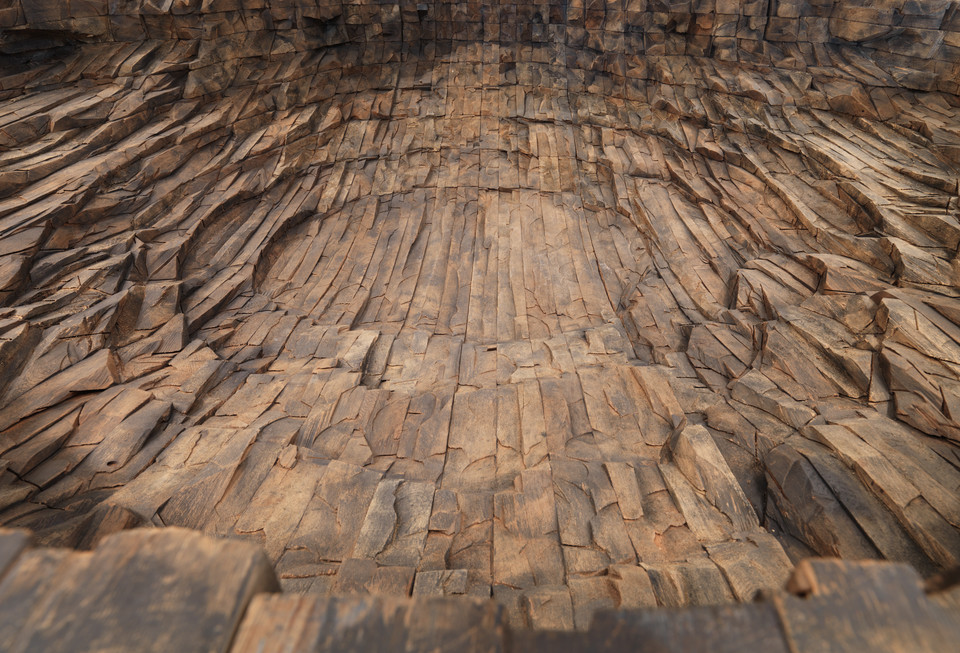 Ursula von Rydingsvard - "Ocean Floor" (1996)