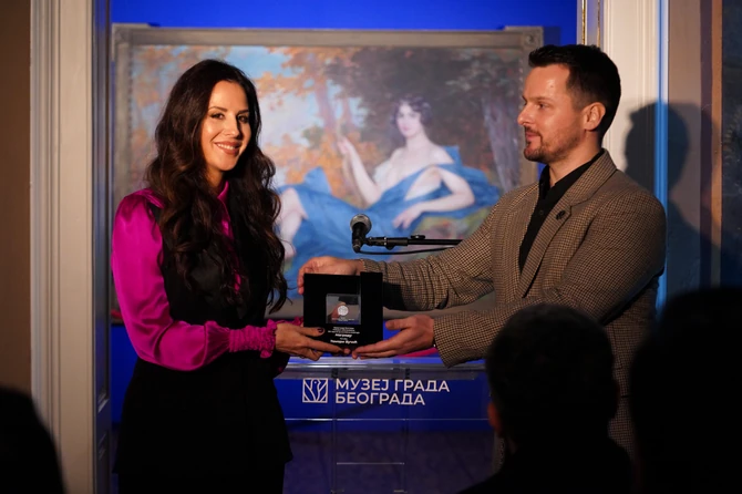 Tamara Vučić u Muzeju grada Beograda