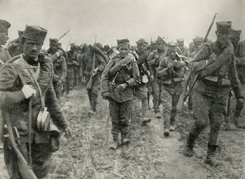 Đacka četa - 1.300 kaplara maršira prema Drini, 1914.