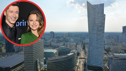 Pożar w apartamentowcu Złota 44. Mieszkanie mają tam Lewandowscy