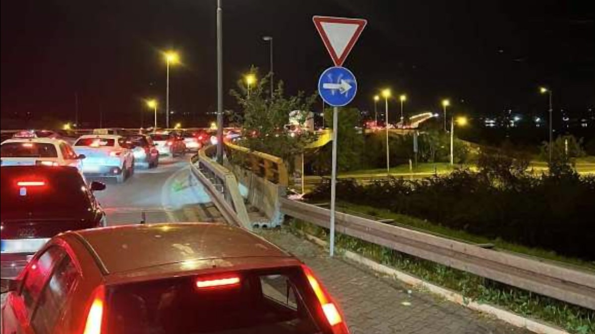 Gužva na Pančevačkom mostu