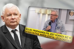 Jarosław Kaczyński i Marcin Wolski