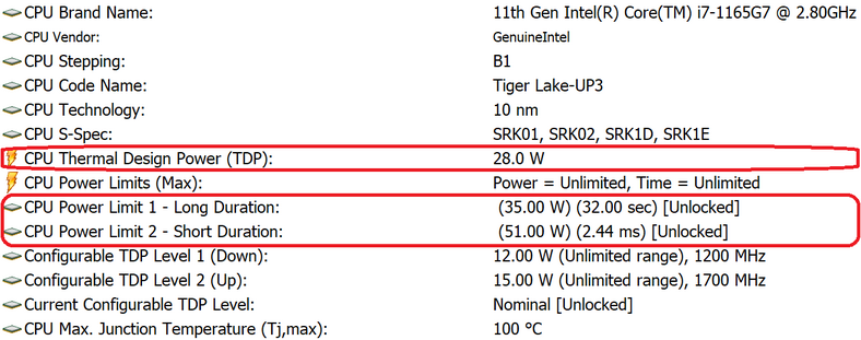 Asus ZenBook Flip S (UX371EA) – konfiguracja limitów mocy CPU