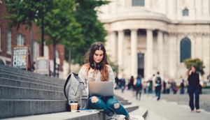 More students are moving abroad for college, experts have observed.martin-dm/ Getty Images