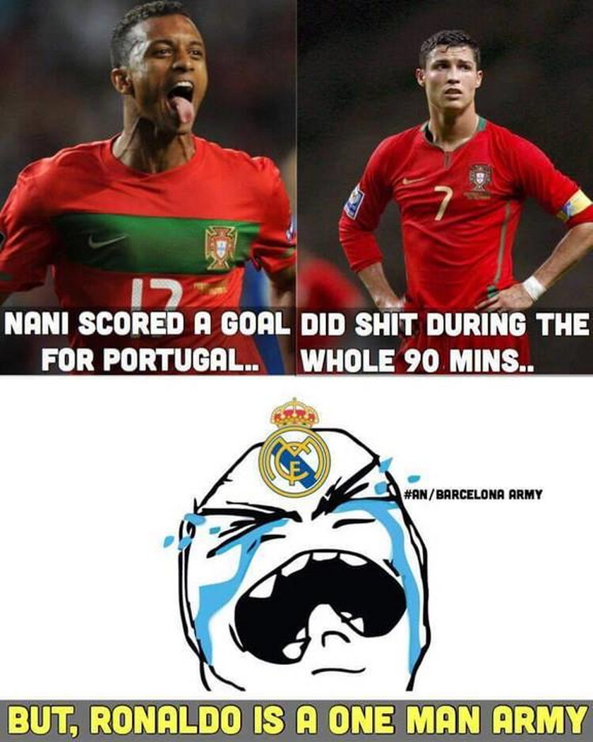 Cristiano Ronaldo nie dał rady Wikingom. MEMY