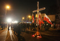 MANIFESTACJA PRZED DOMEM WOJCIECHA JARUZELSKIEGO