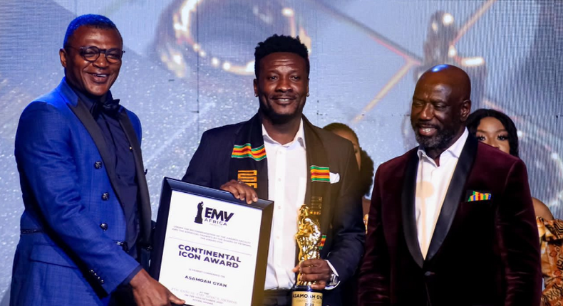 Asamoah Gyan, Mohammed Kudus among winners at 2023 EMY Africa Awards