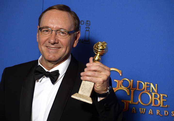 Najlepszy aktor w serialu dramatycznym:<br>Kevin Spacey – 'House of cards'