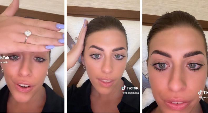 A TikToker revealed her new look after a viewer commented on her eyebrows, in a mega viral video.TikTok: @keelyamelia
