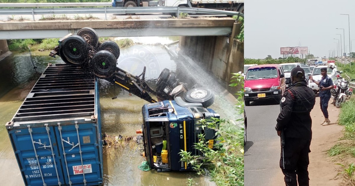 2 separate accidents block traffic flow on the Accra-bound side of Tema motorway - Vimarsana News