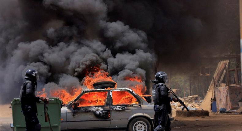 Violentes manifestations au Sénégal suite à la condamnation du leader de l'opposition Ousmane Sonko, le jeudi 1er juin 2023.