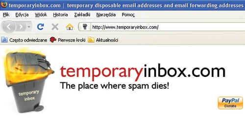 Praktyczne: Temporary Inbox to rozszerzenie dla Internet Explorera i Firefoksa pozwalające na generowanie adresów jednorazowego użytku. Możemy ich używać do rejestrowania się na stronach internetowych. Wszystkie wiadomości wpływające na nowy adres są kasowane automatycznie po sześciu godzinach