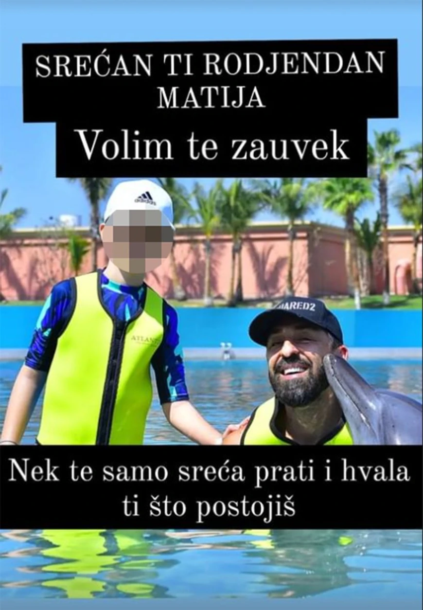 Ognjen Amidžić čestitao sinu rođendan