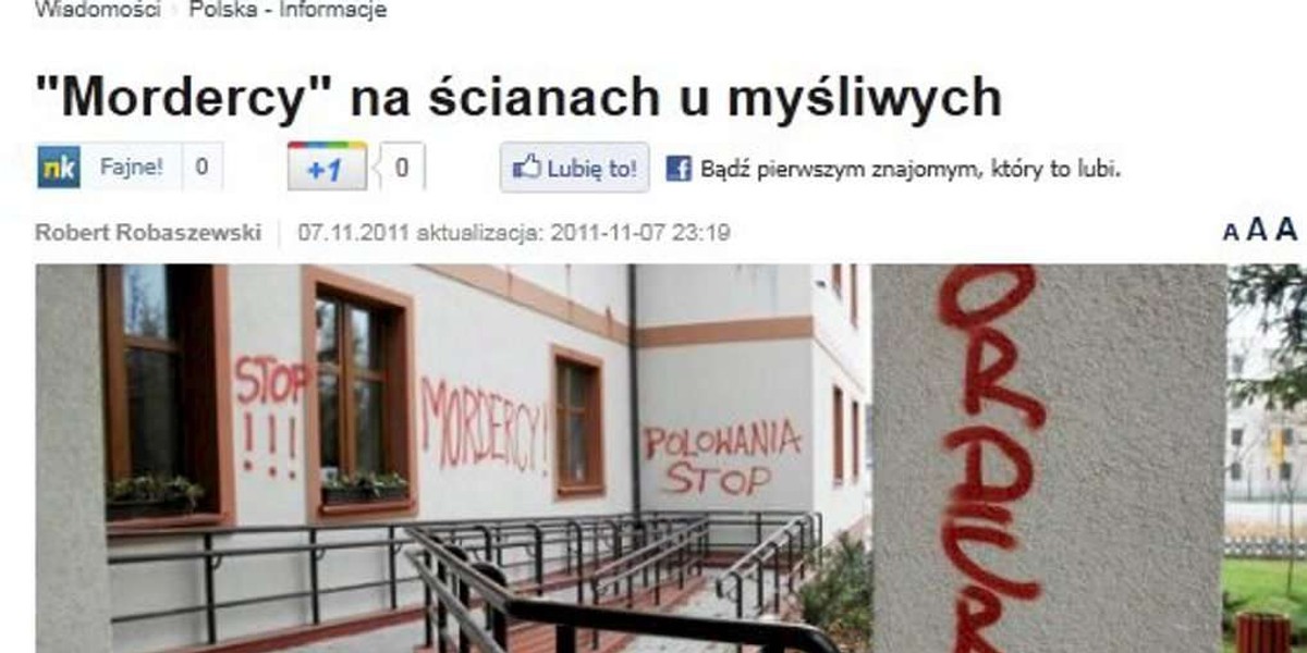 Ekolodzy zniszczyli siedzibę myśliwych. W Polsce!