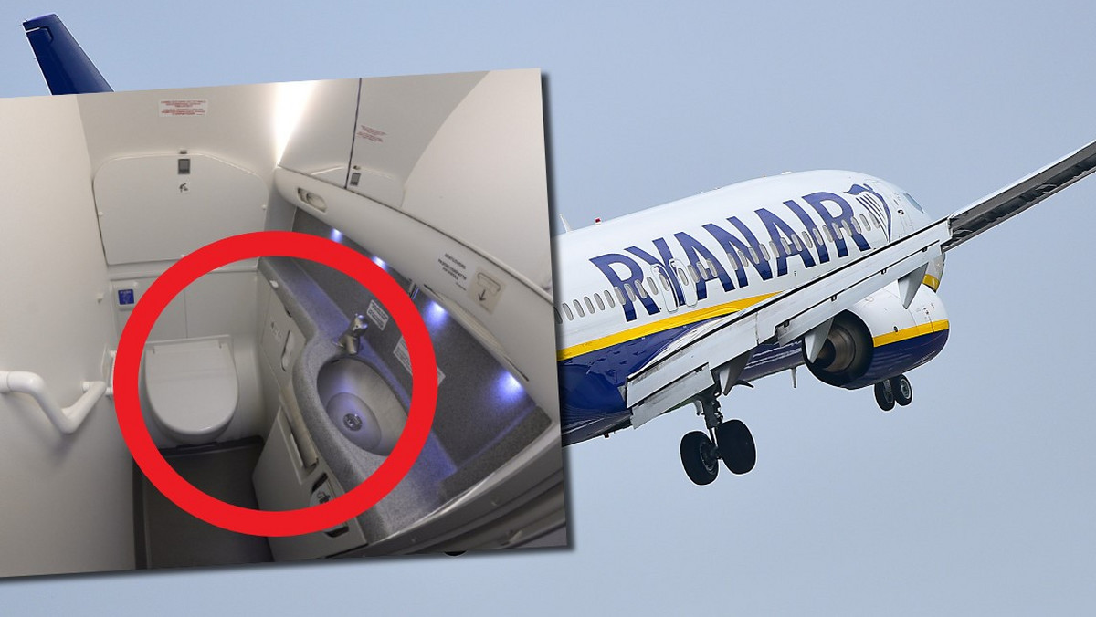 Pasażer Ryanair musiał pić wodę z... toalety, a kapitan przeklinał