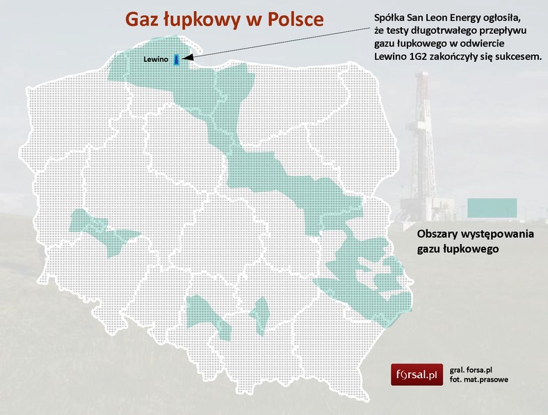 gaz łupkowy - Lewino