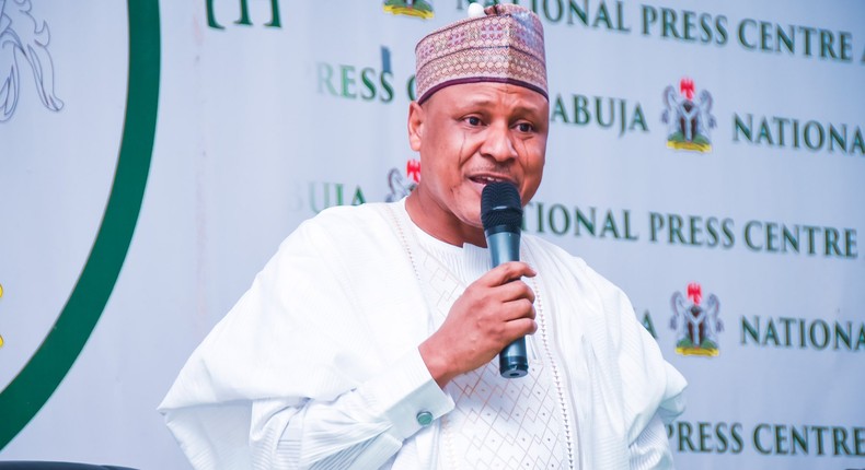 Mohammed Idris, Information and National Orientation Minister. [Twitter:@tswakom2]