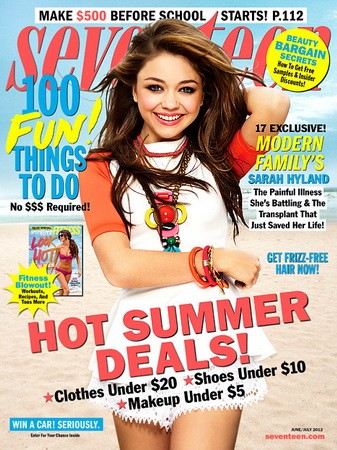 A Seventeen magazinnak ő az egyik kedvenc fiatal színésznője, többször is szerepelt már a magazinban.