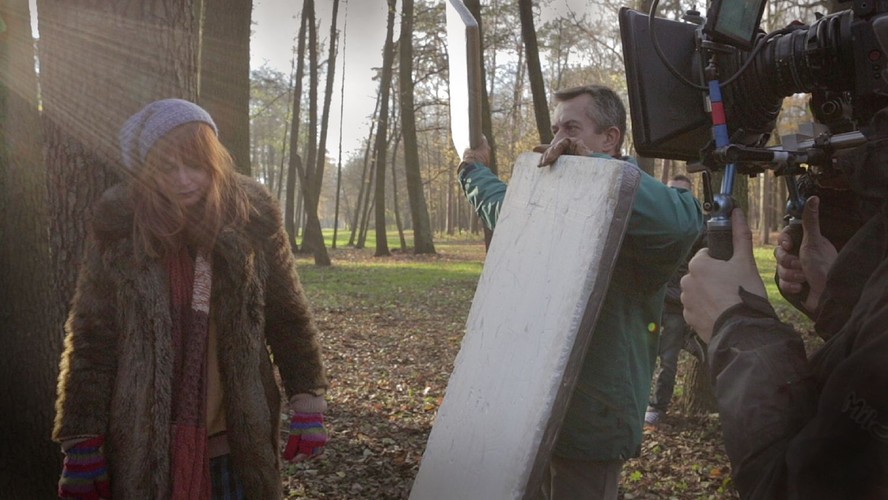 Ania Rusowicz na planie