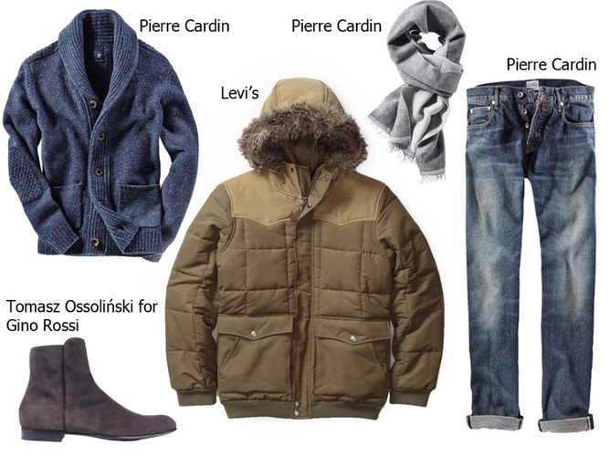 STYLIZACJE z puchową kurtką - zima 2014