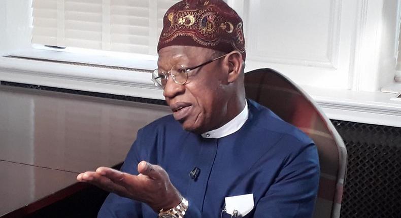 Nigeria's Minister of Informatiion and Culture, Lai Mohammed