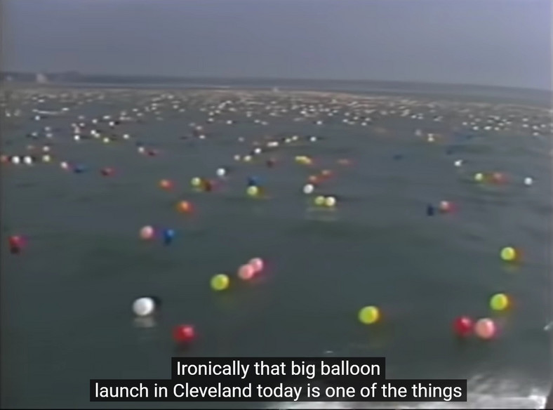 Archival footage of the Atlantic from the 1986 Balloon Festival.